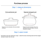 Heat Diffuser Stainless Steel Induction Cooktop Converter Disk for Gas Stove Glass Cooktop Magnetic Cookware16.5CM/6.50IN Diameter