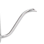 Hand Drip Coffee Pot Stainless Steel Coffee Pouring Kettle Pour Over Gooseneck Tea Pot with LidSilver 350ml