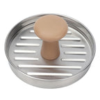 Hamburger Meat Press Stainless Steel Burger Making Tool with Plastic Handle Patty Maker Mold