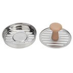 Hamburger Meat Press Stainless Steel Burger Making Tool with Plastic Handle Patty Maker Mold