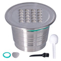 50mL Coffee Capsule Filter Stainless Steel Reusable Coffee Capsule Cup Coffee Machine Accessories for NespressoSquare Hole