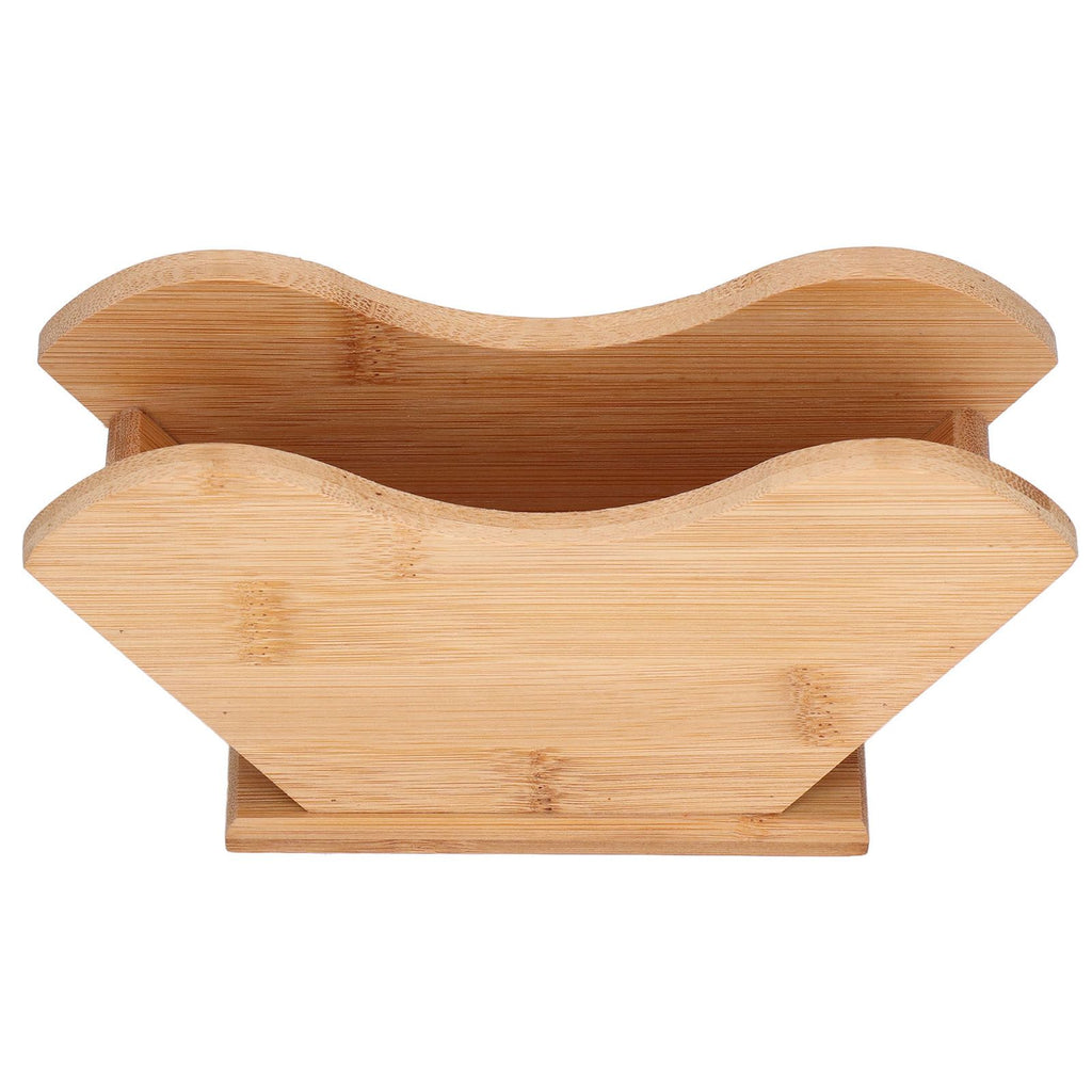 Coffee Filter Paper Holder Bamboo Countertop Reusable V Shape Tissue Dispenser for Home