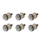 6 Pcs Lamp Holder Metal E26 E27 Screw Retro Lighting Base Accessories with Ground Aluminum ShellBlue Bronze