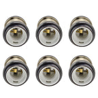 6 Pcs Lamp Holder Metal E26 E27 Screw Retro Lighting Base Accessories with Ground Aluminum ShellBlue Bronze