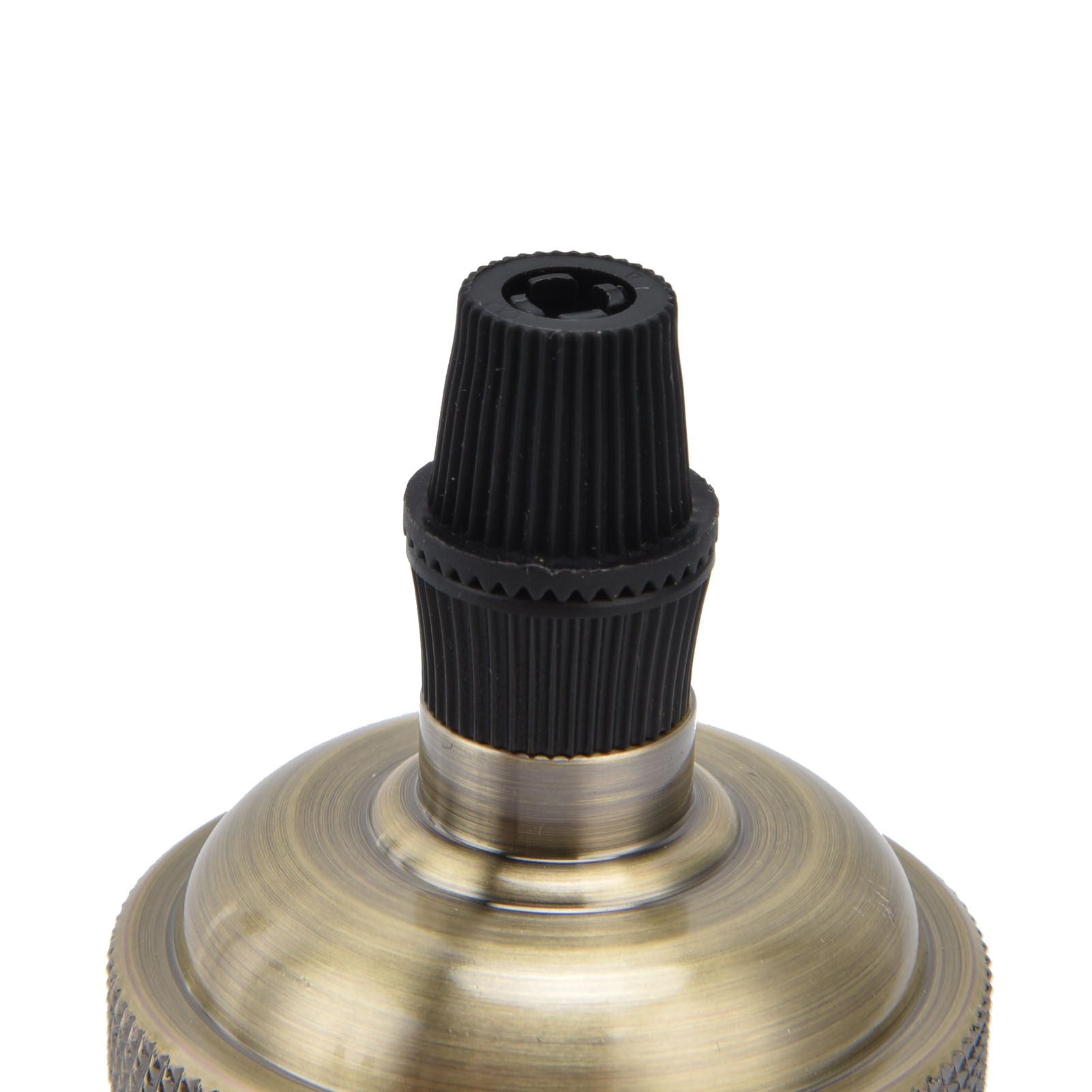 6 Pcs Lamp Holder Metal E26 E27 Screw Retro Lighting Base Accessories with Ground Aluminum ShellBlue Bronze