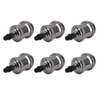 6 Pcs Lamp Holder Metal E26 E27 Screw Retro Lighting Base Accessories with Ground Aluminum ShellPearl Black