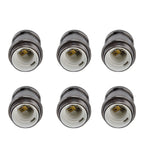 6 Pcs Lamp Holder Metal E26 E27 Screw Retro Lighting Base Accessories with Ground Aluminum ShellPearl Black