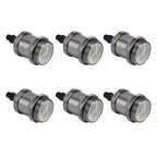 6 Pcs Lamp Holder Metal E26 E27 Screw Retro Lighting Base Accessories with Ground Aluminum ShellPearl Black