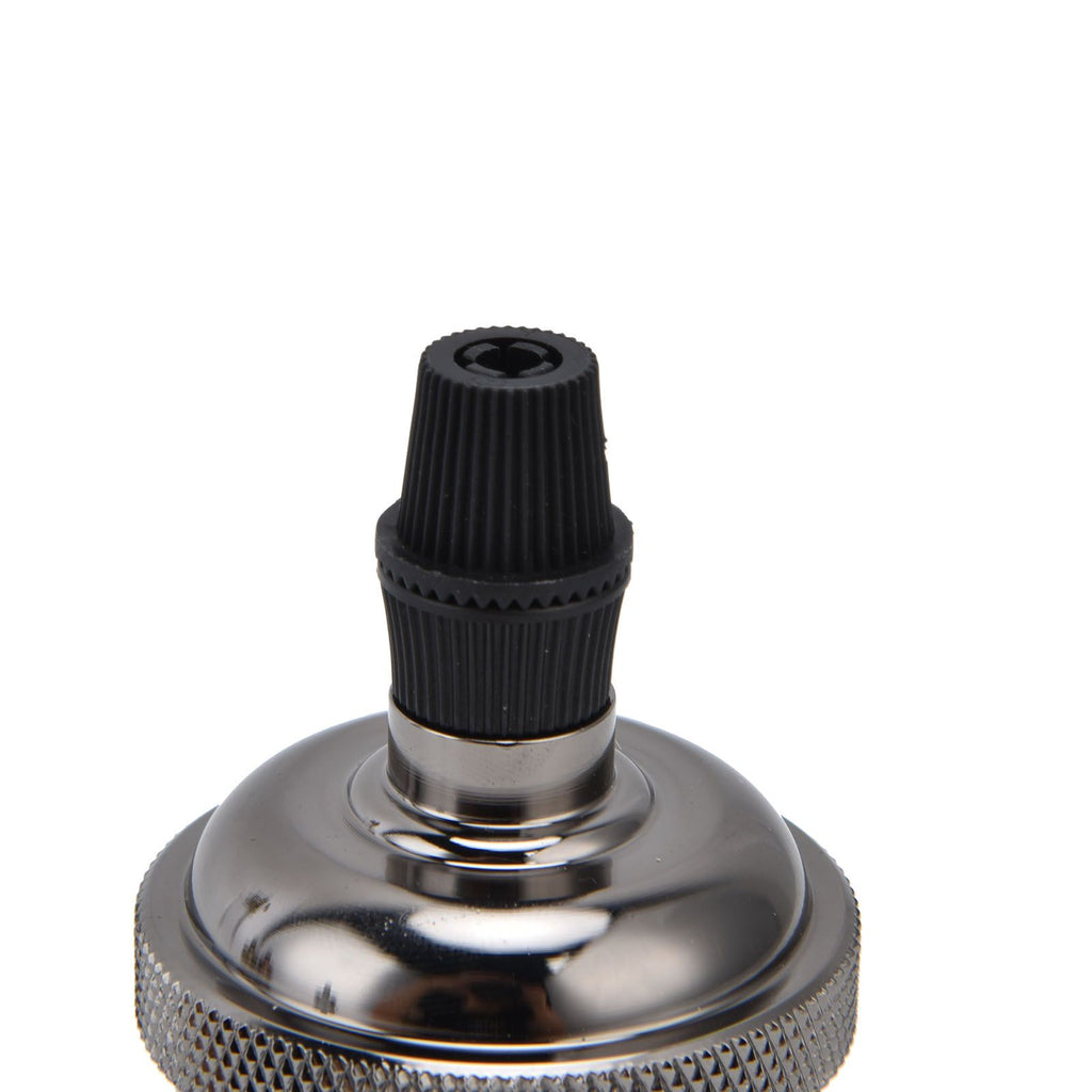 6 Pcs Lamp Holder Metal E26 E27 Screw Retro Lighting Base Accessories with Ground Aluminum ShellPearl Black