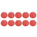 4 Inch Red Paper Lanterns Decorative Round Chinese Lanterns for Birthday Weddings