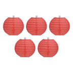 4 Inch Red Paper Lanterns Decorative Round Chinese Lanterns for Birthday Weddings