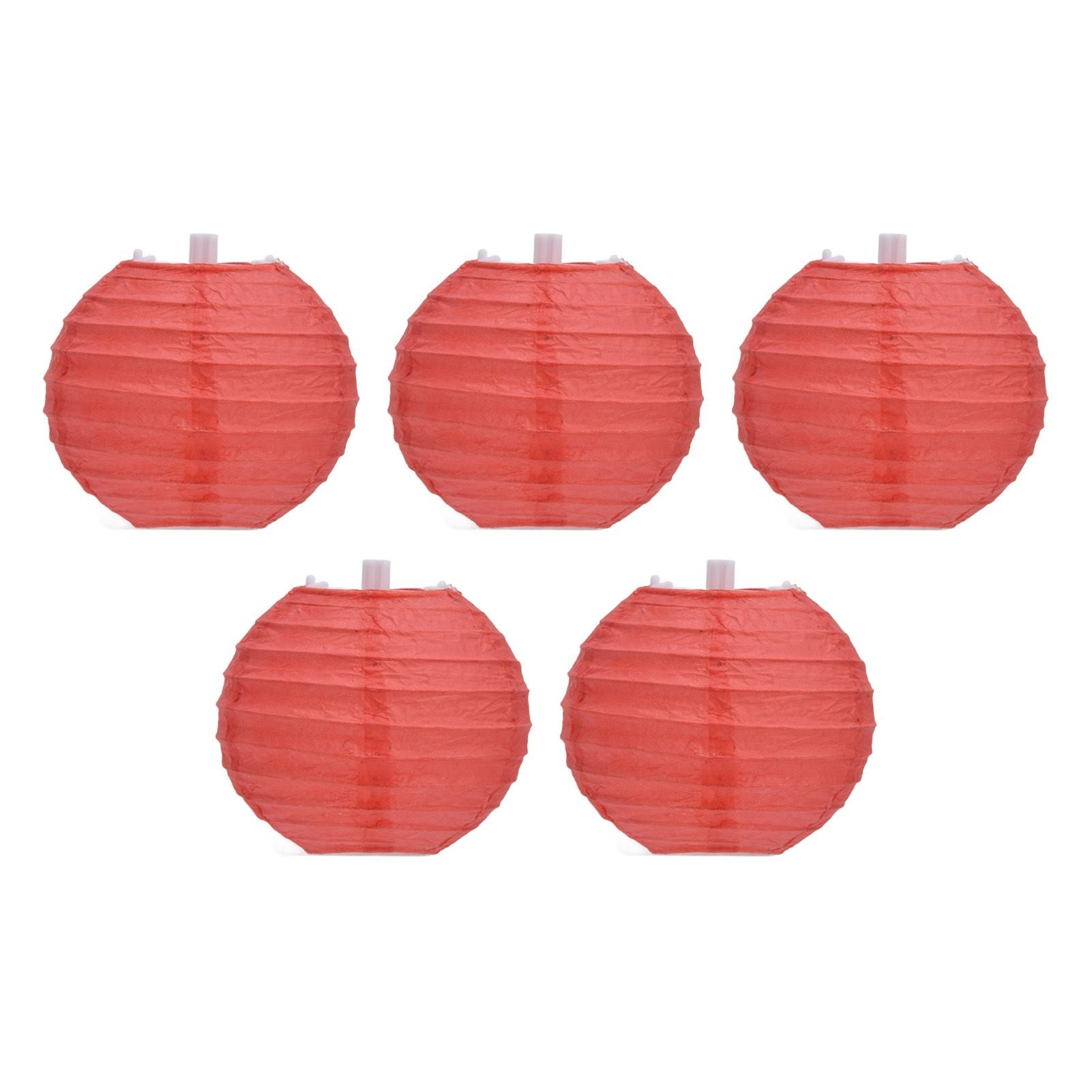 4 Inch Red Paper Lanterns Decorative Round Chinese Lanterns for Birthday Weddings