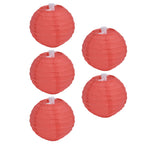 4 Inch Red Paper Lanterns Decorative Round Chinese Lanterns for Birthday Weddings