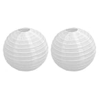 10 Pcs Paper Lanterns 8 Inch Pure White Hand Painted Round Paper Lanterns Birthday Halloween Family Party Decoration
