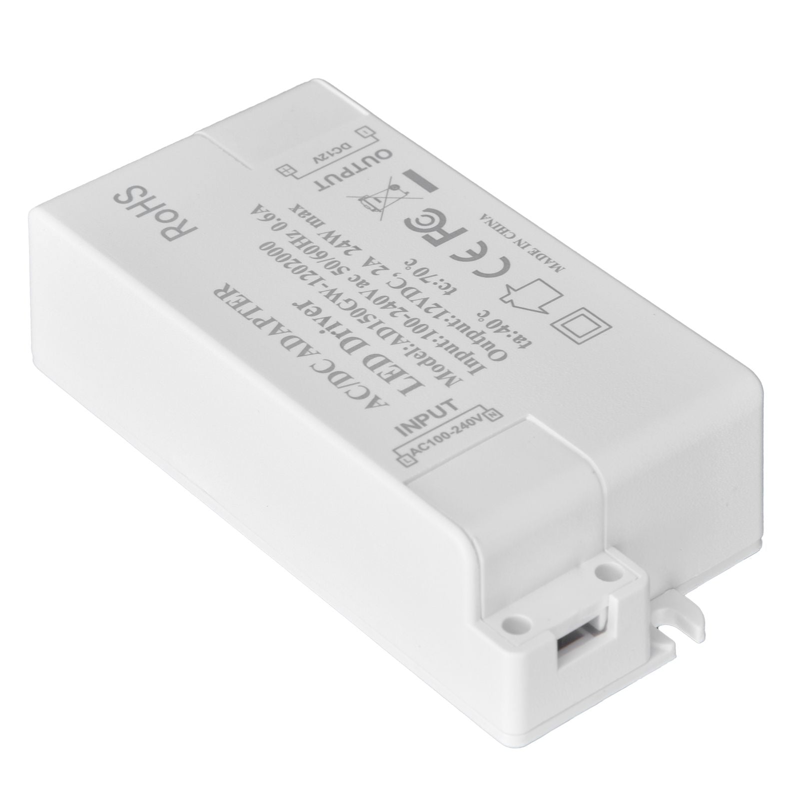DC12V 24W 2A LED Driver Constant Voltage Multifunctional DIY LED Light Transformer AC 100‑240V