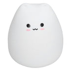 LED Tap Lamp Cat Shaped 7 Colors Changing Silicone Night Light for Home Bedroom Children's Room