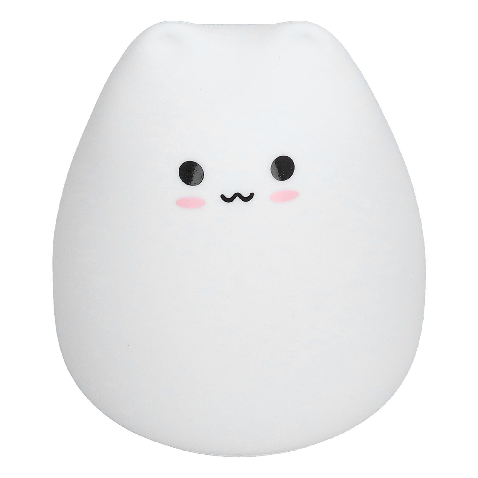 LED Tap Lamp Cat Shaped 7 Colors Changing Silicone Night Light for Home Bedroom Children's Room