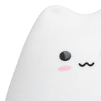 LED Tap Lamp Cat Shaped 7 Colors Changing Silicone Night Light for Home Bedroom Children's Room