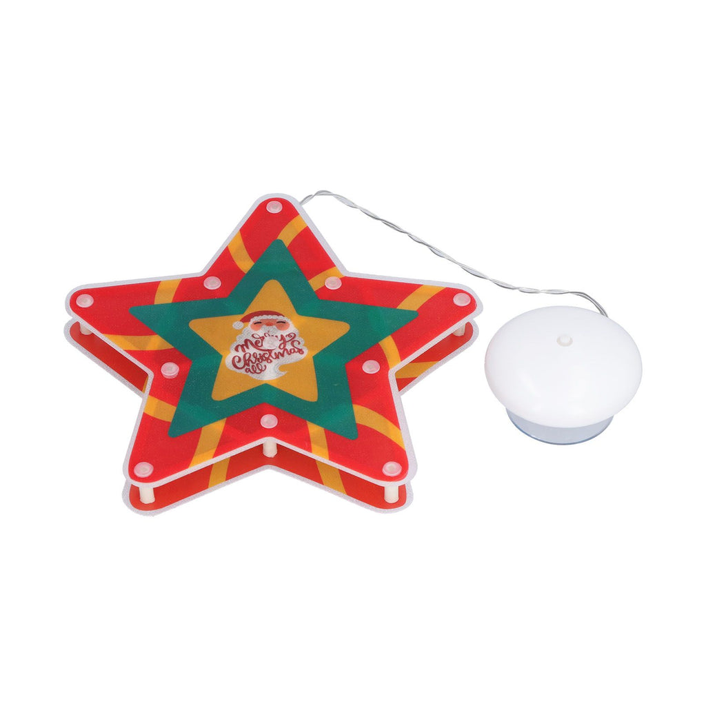 LED Christmas Cup Pendant Light LED Christmas Window Hanging Light with Suction Cup