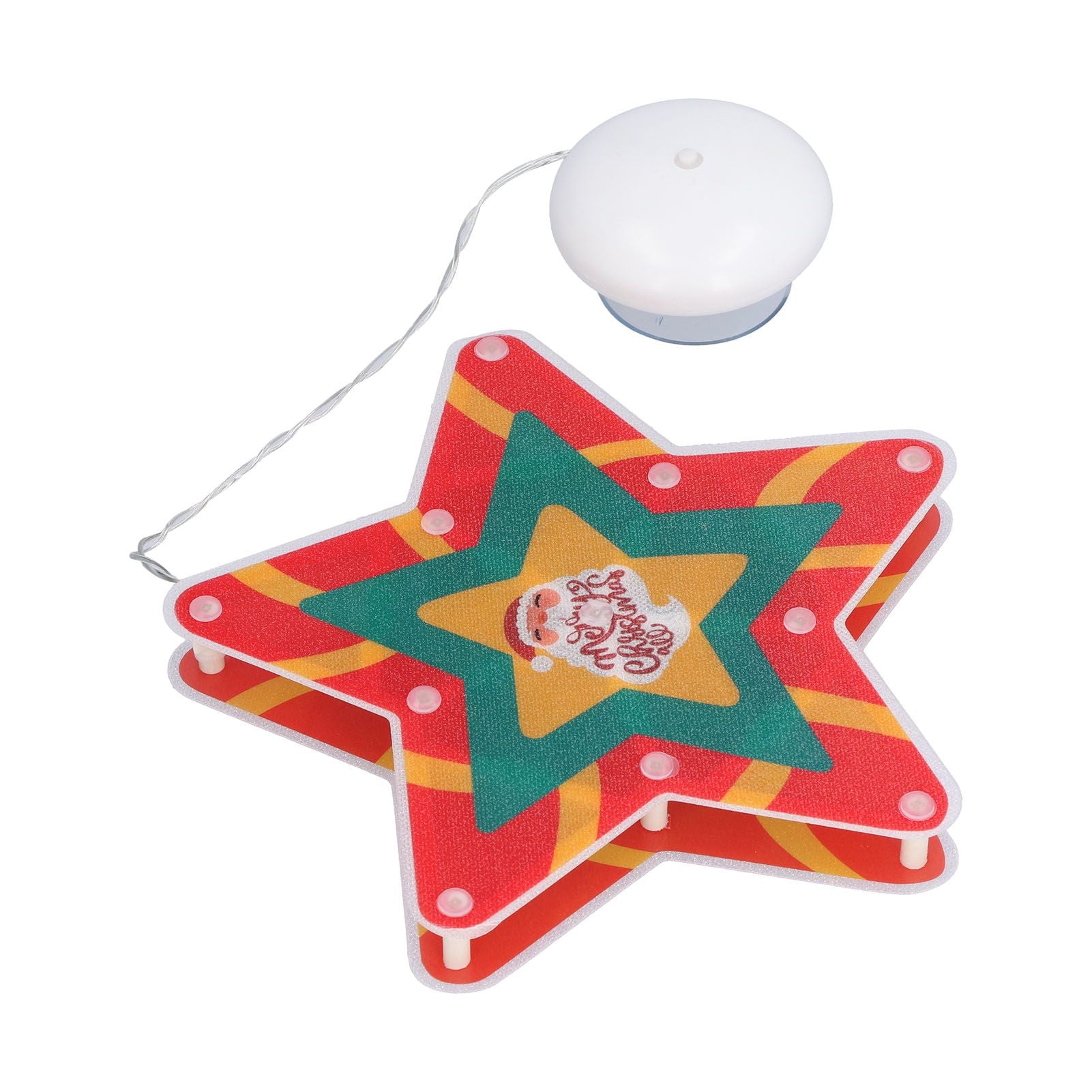 LED Christmas Cup Pendant Light LED Christmas Window Hanging Light with Suction Cup