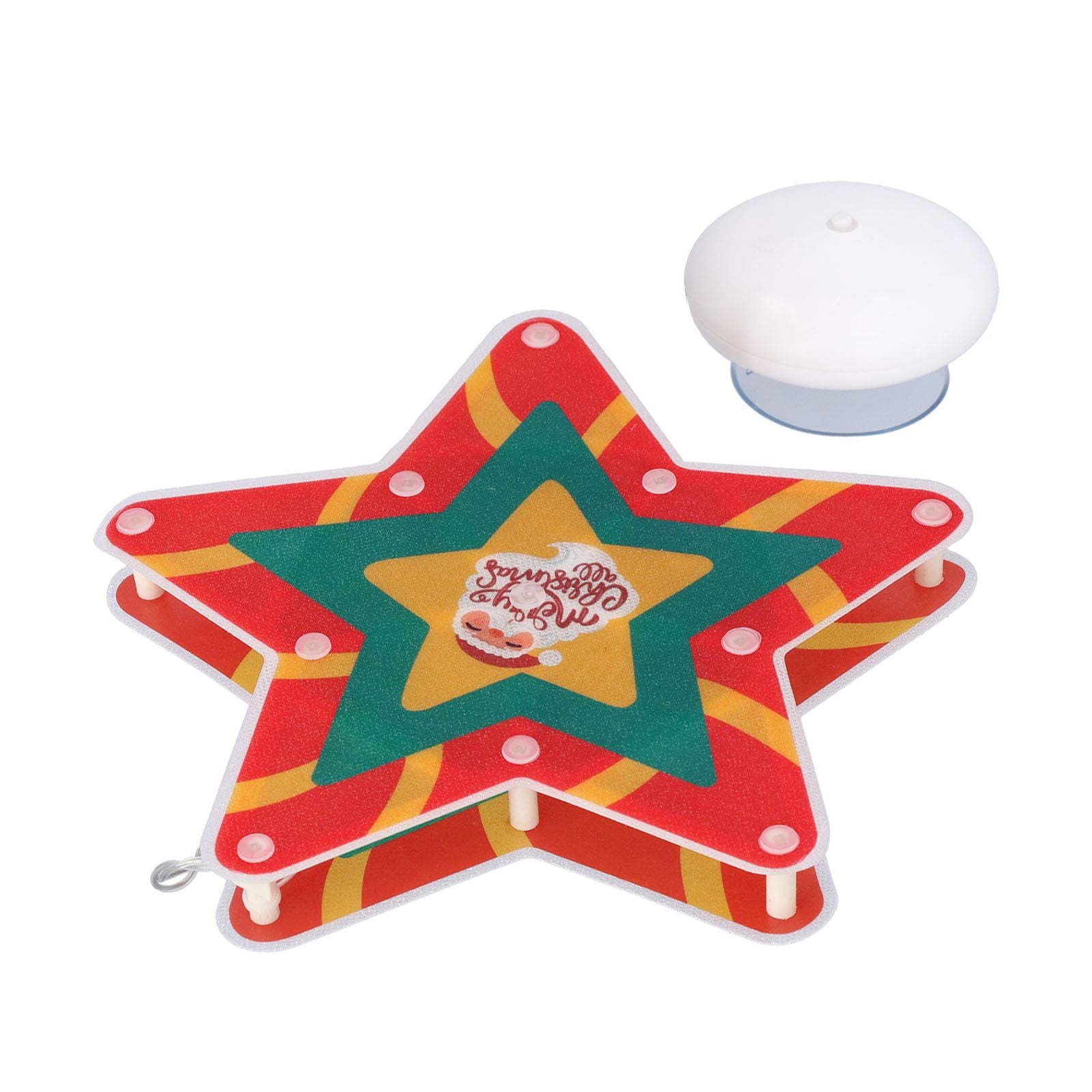 LED Christmas Cup Pendant Light LED Christmas Window Hanging Light with Suction Cup