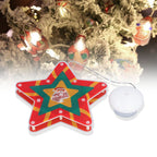 LED Christmas Cup Pendant Light LED Christmas Window Hanging Light with Suction Cup