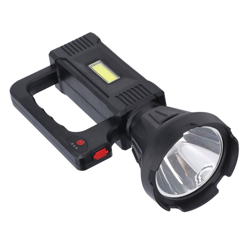 Spotlight Flashlight USB Charging Dual Light Source Smart Battery Display Multi Speed Mode Flash Light