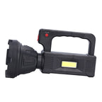 Spotlight Flashlight USB Charging Dual Light Source Smart Battery Display Multi Speed Mode Flash Light