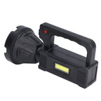 Spotlight Flashlight USB Charging Dual Light Source Smart Battery Display Multi Speed Mode Flash Light