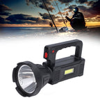Spotlight Flashlight USB Charging Dual Light Source Smart Battery Display Multi Speed Mode Flash Light
