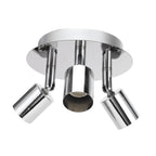 Lamp Holder 3 Head Circle Shape Modern Simple GU10 Base Flexible Rotation Light Holder for Bedroom 85‑265V