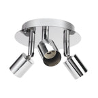 Lamp Holder 3 Head Circle Shape Modern Simple GU10 Base Flexible Rotation Light Holder for Bedroom 85‑265V