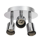Lamp Holder 3 Head Circle Shape Modern Simple GU10 Base Flexible Rotation Light Holder for Bedroom 85‑265V