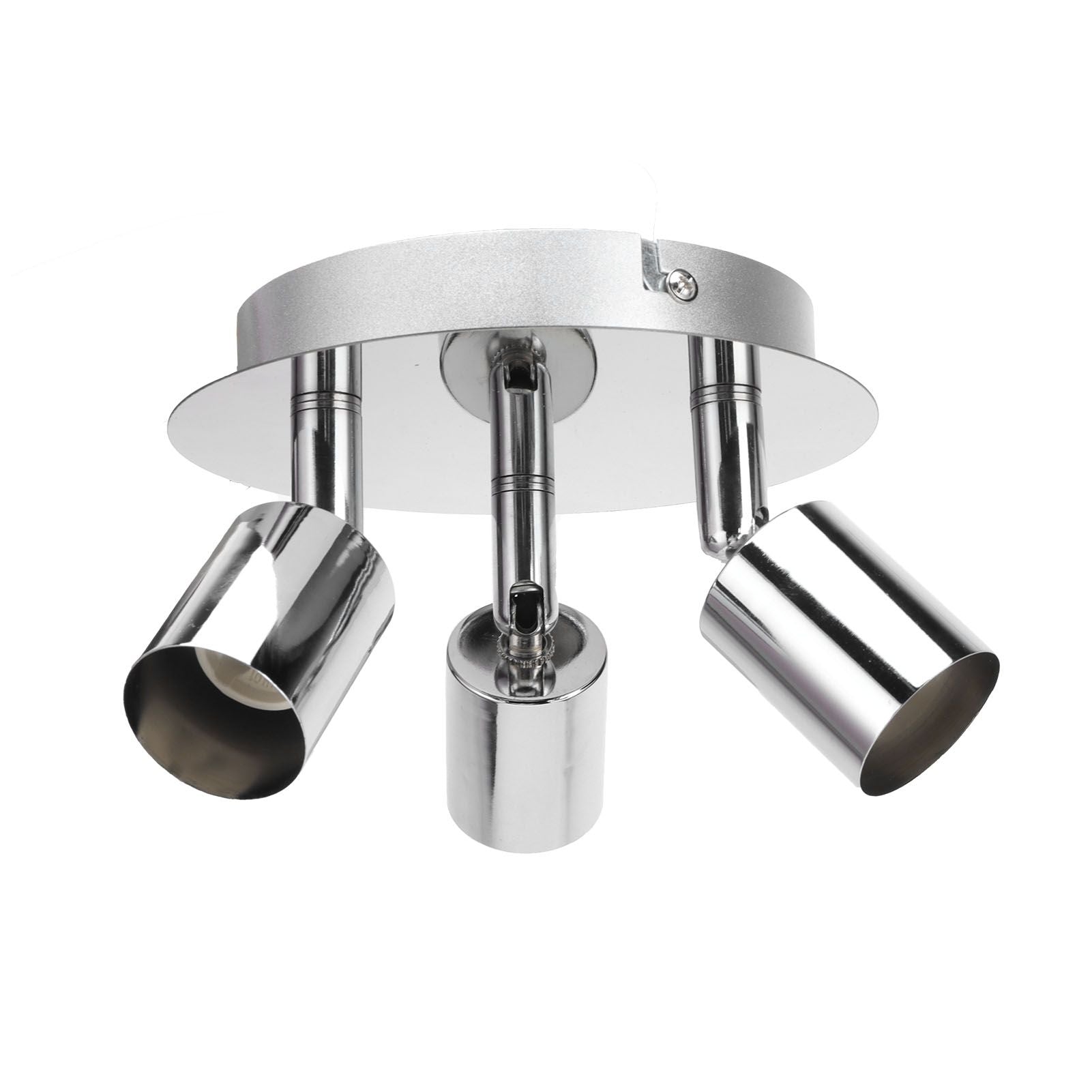 Lamp Holder 3 Head Circle Shape Modern Simple GU10 Base Flexible Rotation Light Holder for Bedroom 85‑265V