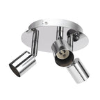 Lamp Holder 3 Head Circle Shape Modern Simple GU10 Base Flexible Rotation Light Holder for Bedroom 85‑265V