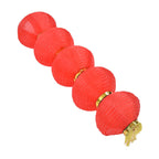 10in 5 Strings LED Solar Lantern Outdoor Waterproof Chinese Decorative Cloth Lantern Lamp