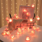 LED String Light Imitation Rose String Light Wedding String Light Festival Decoration LightPink