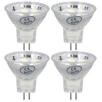 4Pcs MR11 LED Bulb 3W 300lm Bulb with 9 Beads Double Pin Base for Spotlight Landscape LampCold White Light