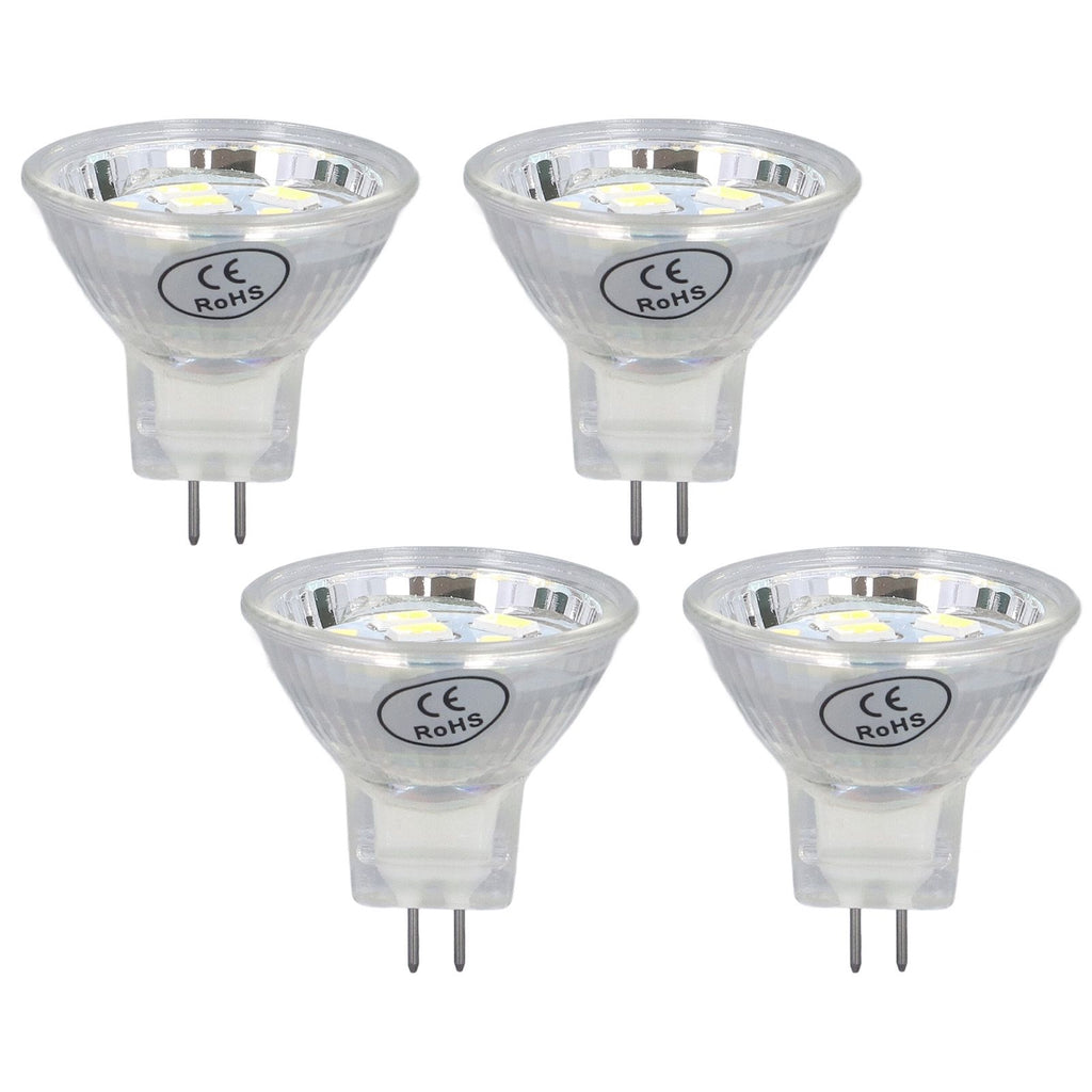 4Pcs MR11 LED Bulb 3W 300lm Bulb with 9 Beads Double Pin Base for Spotlight Landscape LampCold White Light