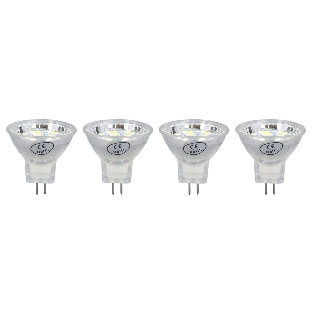 4Pcs MR11 LED Bulb 3W 300lm Bulb with 9 Beads Double Pin Base for Spotlight Landscape LampCold White Light