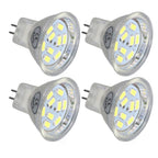 4Pcs MR11 LED Bulb 3W 300lm Bulb with 9 Beads Double Pin Base for Spotlight Landscape LampCold White Light