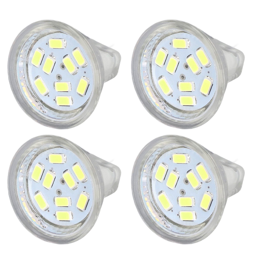 4Pcs MR11 LED Bulb 3W 300lm Bulb with 9 Beads Double Pin Base for Spotlight Landscape LampCold White Light