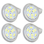 4Pcs MR11 LED Bulb 3W 300lm Bulb with 9 Beads Double Pin Base for Spotlight Landscape LampCold White Light