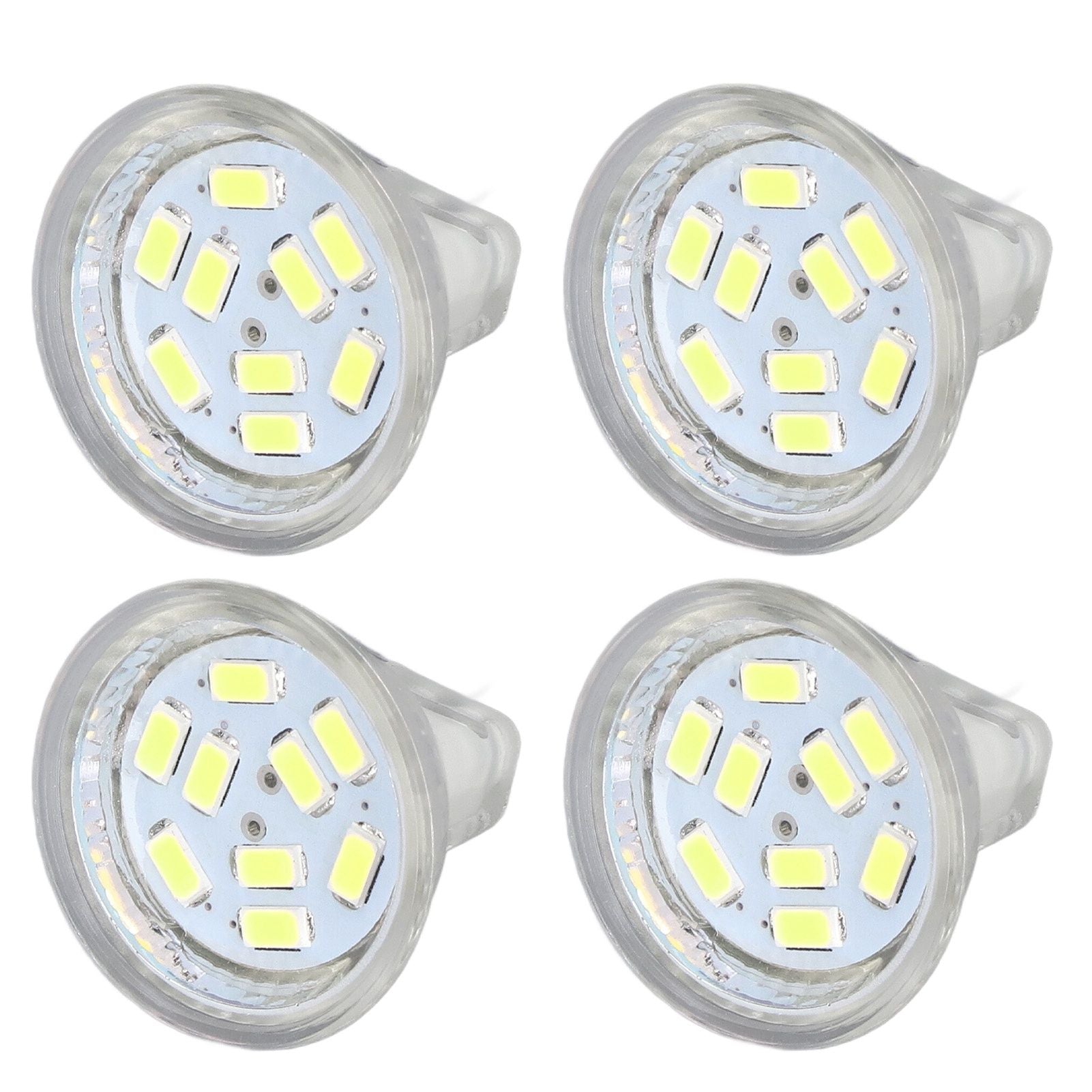 4Pcs MR11 LED Bulb 3W 300lm Bulb with 9 Beads Double Pin Base for Spotlight Landscape LampCold White Light