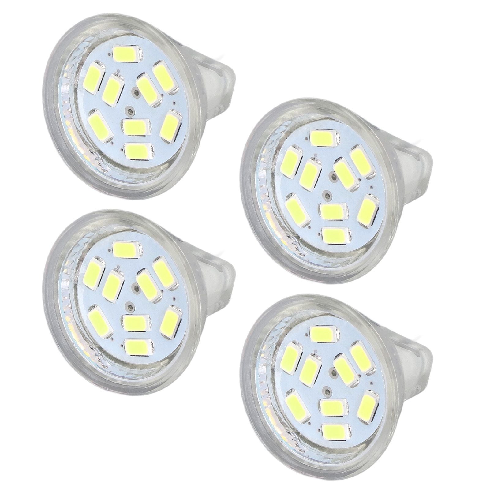 4Pcs MR11 LED Bulb 3W 300lm Bulb with 9 Beads Double Pin Base for Spotlight Landscape LampCold White Light