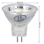 4Pcs MR11 LED Bulb 3W 300lm Bulb with 9 Beads Double Pin Base for Spotlight Landscape LampCold White Light