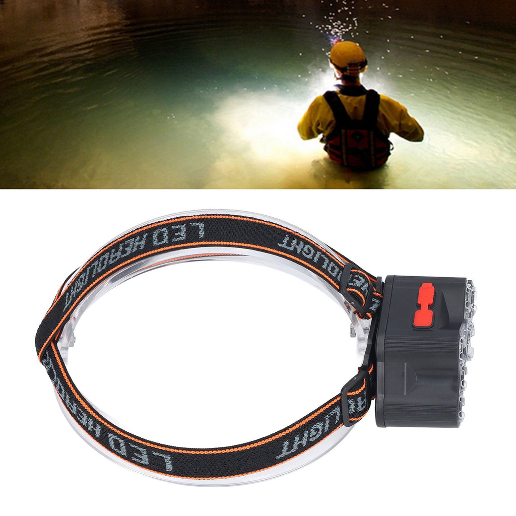 LED Headlamp 7 Lamp Beads High Brightness 4 Mode Waterproof USB Charging Head Band Light for Camping Maintenance