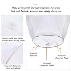 Chinese Lanterns Lanterns Biodegradable Fire Resistant Paper Lantern Chinese Wish Lanterns