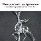 Christmas Indoor Reindeer Lights Decorations 10 LED Warm White String Lights USB Battery Powered Fairy Lighting Xmas Gifts