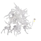 Christmas Indoor Reindeer Lights Decorations 10 LED Warm White String Lights USB Battery Powered Fairy Lighting Xmas Gifts